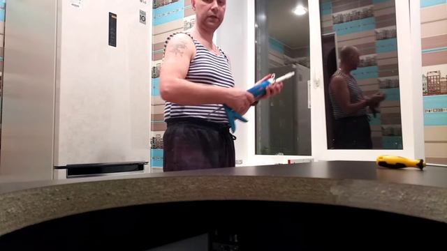 Силикон рулит. Подготовка к установке мойки. Кухня-ремонт.