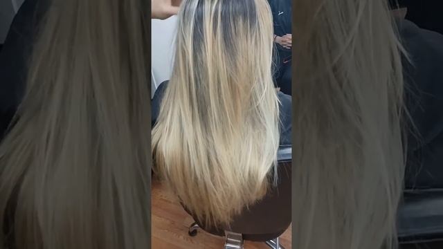 balayage beige perla en cabello castaño medio natural смотреть онлайн