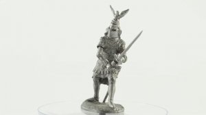 Toy soldier Sir Oliver Ingham. England. 14th Century metal miniature sculpture