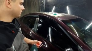 Тонировка Hyundai Solaris/Как тонировать передние стекла/Как работать с скобами/Как мыть стекло?