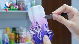 Красивая резная свеча для создания домашнего уюта "Декоративная свеча" от студии ДИМСИ