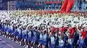 Парад физкультурников СССР. Москва, 12 августа 1945 года.