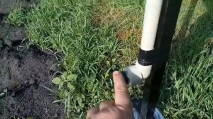 Полив на колёсах для картофеля своими руками
