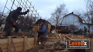 Строительство свайно-ленточного фундамента под дуплекс
