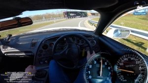 1239HP Toyota Supra на автобане