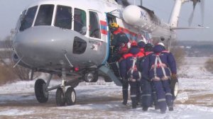 Тренировочные вертолетные спуски СРПСО МЧС России
