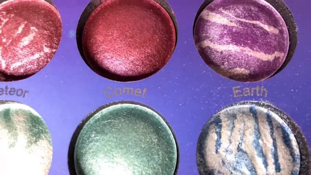 BH Cosmetics Galaxy Chic Shimmery Pigmented Palette Up Close смотреть онлайн
