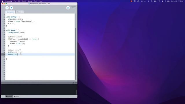 Programming a Timer in Processing