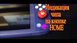 Индикация чипа Nintendo switch lite на кнопе HOME