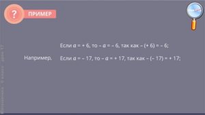 Математика 6 класс (Урок№17 - Противоположные числа. Модуль числа.)