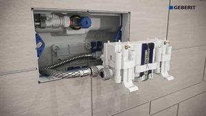 Geberit Sigma 70 Установка клавиши смыва инсталляции