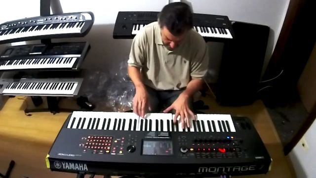 Yamaha Montage 7 , com Pianista Leo Mitrulis teste .. смотреть онлайн