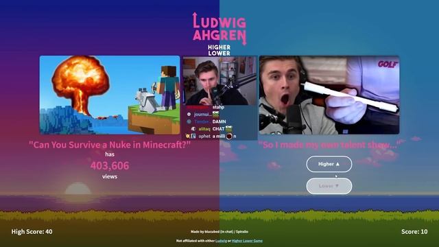 THE ULTIMATE HIGHER OR LOWER GAME смотреть онлайн