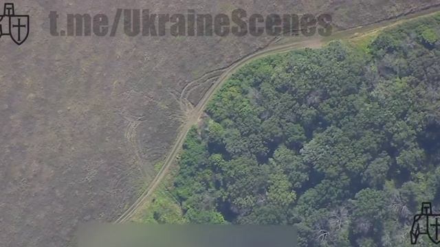 Поражение замаскированных САУ ВСУ (заявлены как польские AHS Krab)