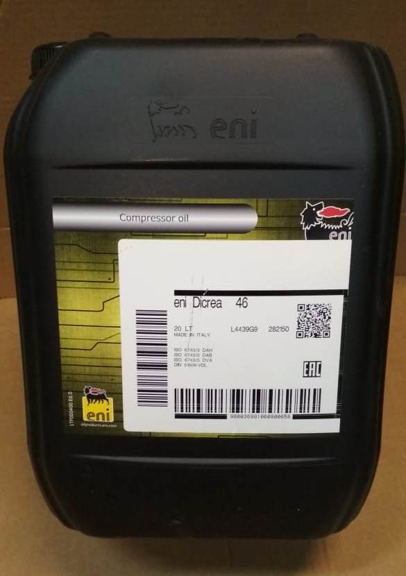 Винтовой компрессор масло Eni Dicrea 46. Compressor oil Eni Dicrea 46