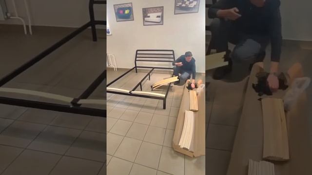 Кровать LOFT с изогнутым изголовьем, сборно-разборная