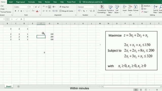 Simplex Method In Excel/Simplex Linear Programming In Excel/use Of Solver/simplex Method