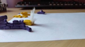 Моя четвёртая анимация (танки) пластилиновая анимация / stop motion
