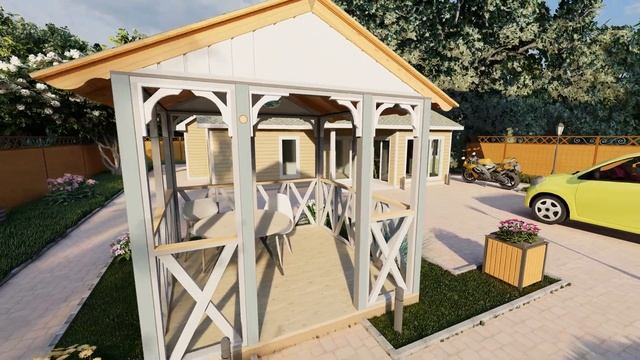 Беседка на садовом участке смотреть онлайн