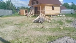 Готовим площадку под машину.