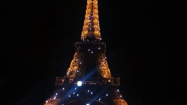 Франция. Париж. Эйфелева башня. Ночь. Огни. смотреть онлайн