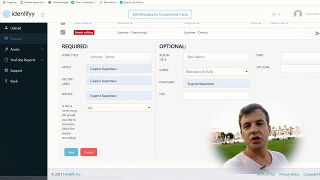 Identifyy  - Монетизация и контроль своей муыки на YouTube .  Система Content ID