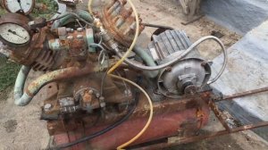 Воздушный компрессор из холодильной установки ФУ 12