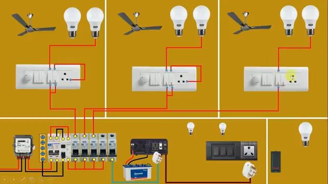 Complete House Wiring with inverter connection for all Room | House Wiring  | Electrical Technician