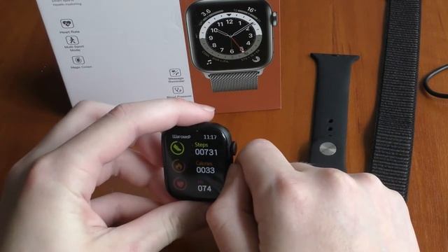 Умные часы IWO FK75, дизайн Apple Wаtсh 6 смотреть онлайн