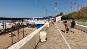 Набережная городского пляжа  Туапсе