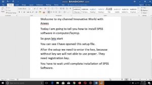 How to install SPSS software with registered key.