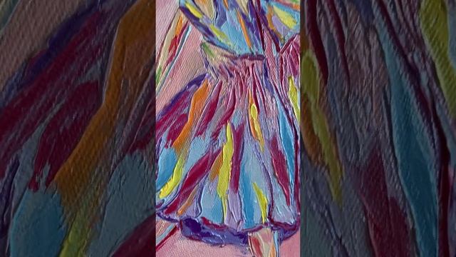 Картина "Две балерины" маслом на холсте смотреть онлайн