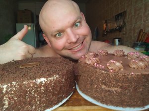 МУКБАНГ торты:Медовик и Сливочно-вишневый/ОБЖОР десертов