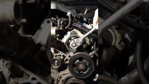 6VD1-W Opel Frontera, Isuzu Rodeo 1999-2003. Как установить шкив ГРМ. Левая головка блока.