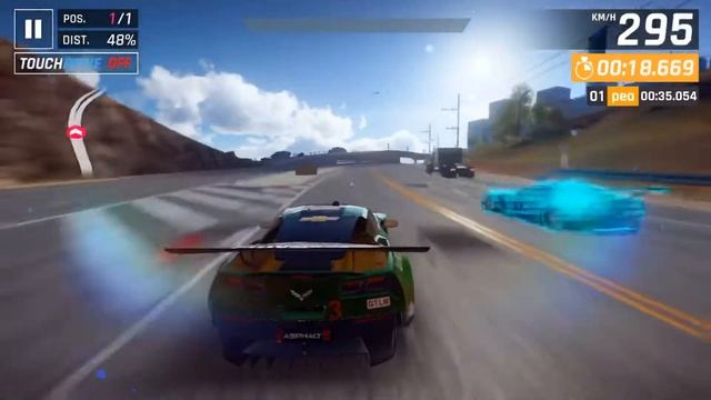 Asphalt 9 corvette c7.r Grand Prix round 5 practice смотреть онлайн