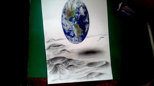 Dibujando el Planeta tierra (vídeo demostracion) | Drawing planet earth 3D |HD 60fps смотреть онлайн