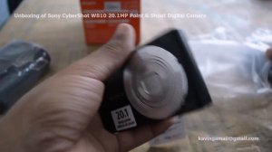 Unboxing of Sony CyberShot W810 20.1MP Point & Shoot Digital Camera