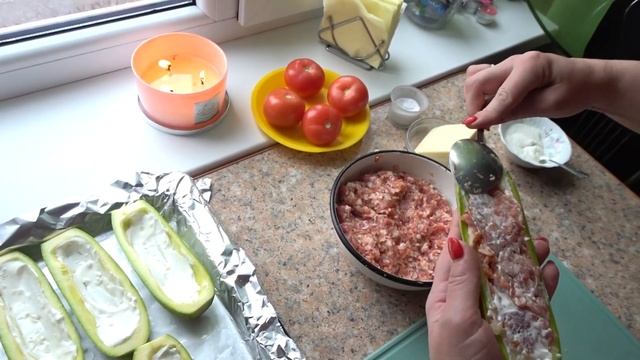 Обалденно вкусные ФАРШИРОВАННЫЕ КАБАЧКИ ( ЛОДОЧКИ ).