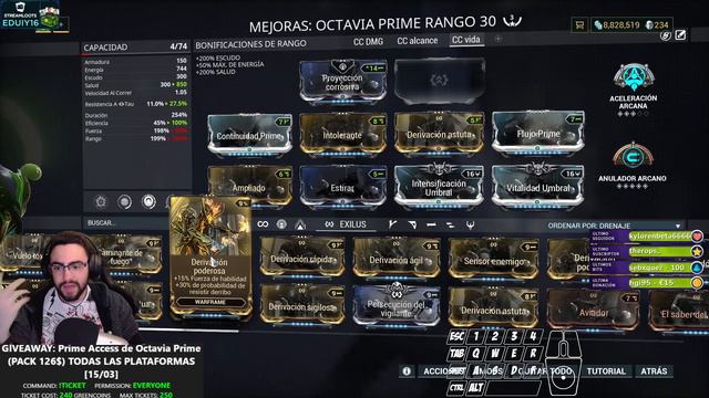 🎵 BUILDS OCTAVIA PRIME DE CC Y DAÑO INFINITO!! | PERFECTA PARA ENDGAME / CAMINO DE ACERO | ESPAÑOL смотреть онлайн