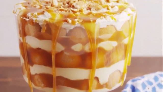 Банановый ПУДИНГ с печеньем / Детские блюда  / Вкусные рецепты