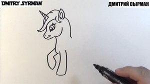 How to draw Unicorn , Как нарисовать Единорога