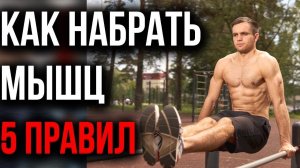 Как набрать мышц худому/ 5 правил тренировок