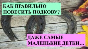 КАК ПРАВИЛЬНО ПОВЕСИТЬ ПОДКОВУ?  ВСЕ ЧЛЕНЫ СЕМЬИ, ДАЖЕ ЕСЛИ ЭТО МАЛЕНЬКИЕ, МАХУСЕНЬКИЕ ДЕТКИ…