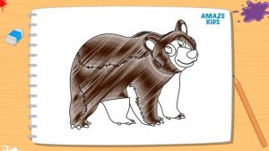 Как Нарисовать Животных Медведя для Детей? Рисунки Своими Руками. Уроки Рисования для Начинающих