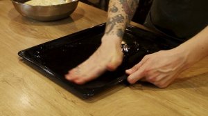 Фокачча с картошкой и голубым сыром из домашнего теста