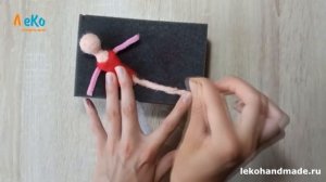 Кукла из шерсти/ Сухое валяние/ Дама с веером/ Мастер-класс