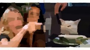 Neural Painting - Woman Yelling at Cat MEME (marker pen)