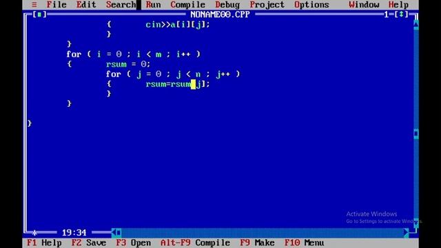 C++ Program to find the Row Sum & Column Sum of a Matrix смотреть онлайн