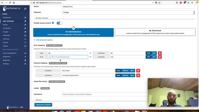 Portainer ile Docker - Bölüm 4: Container Oluşturma, Nginx ve App Template смотреть онлайн