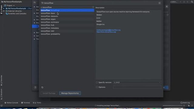 InstallTensorflowPycharmTutorial смотреть онлайн